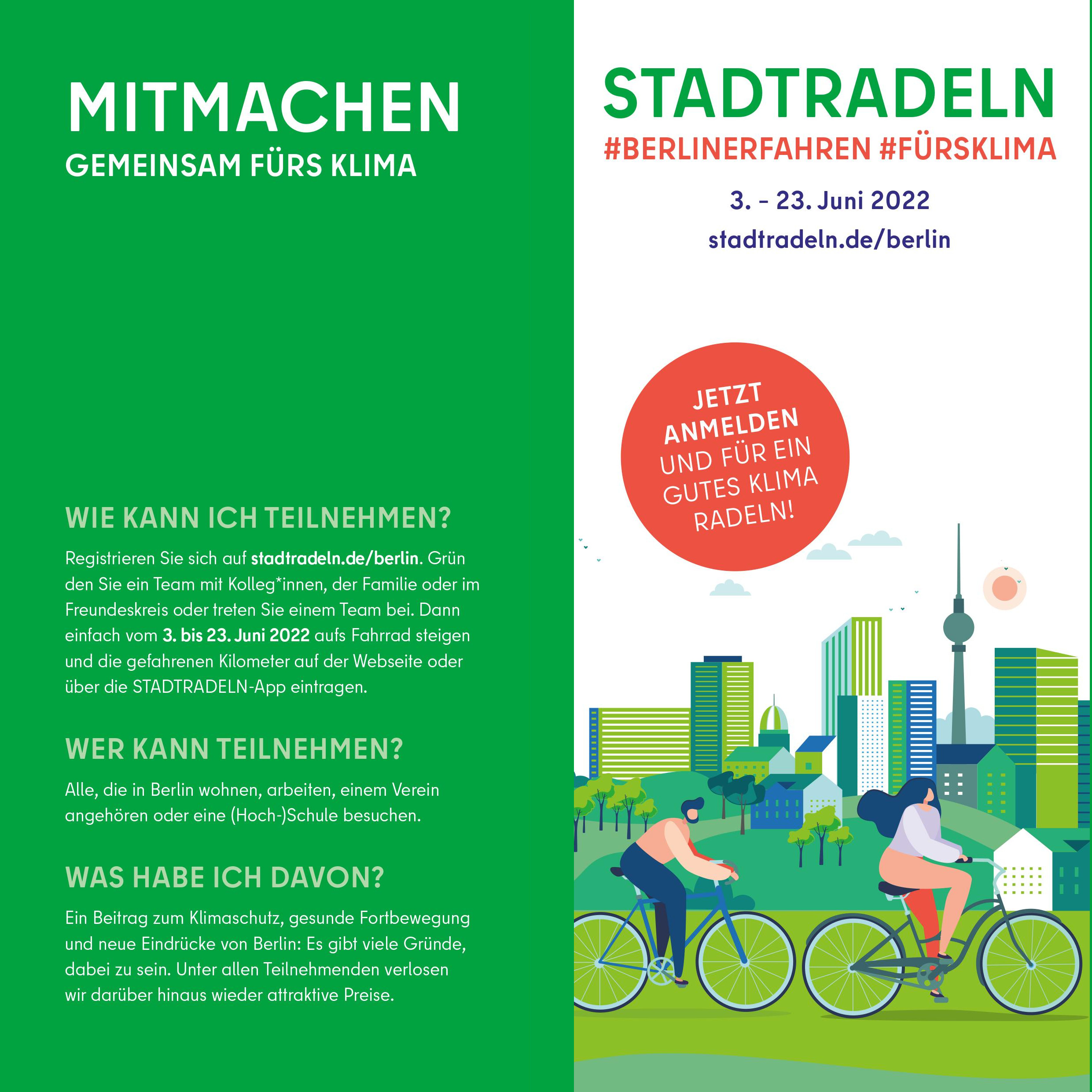 STADTRADELN 2022 – Jetzt anmelden!