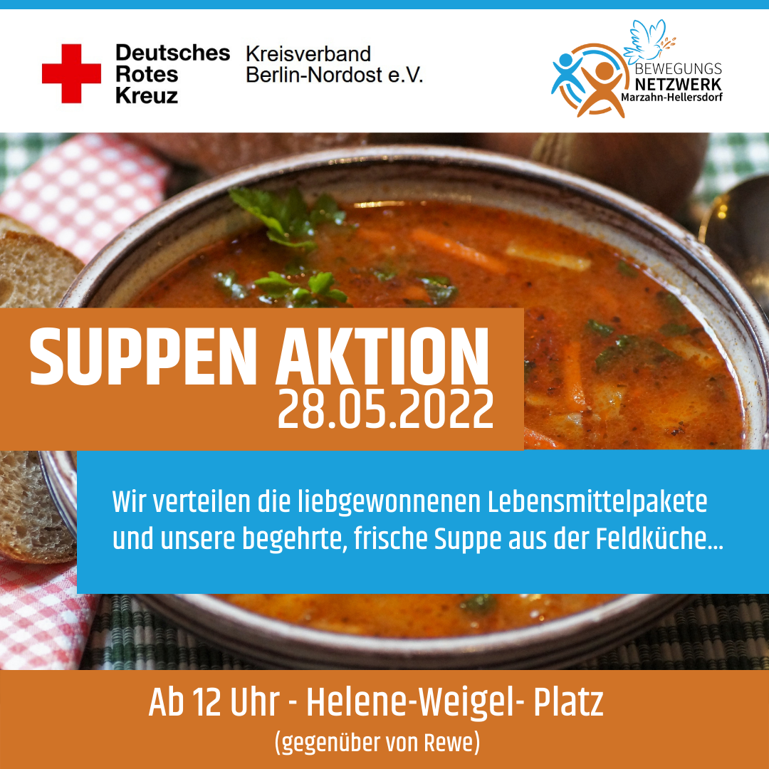 Suppen-Aktion am 28.05.2022 am Helene-Weigel-Platz