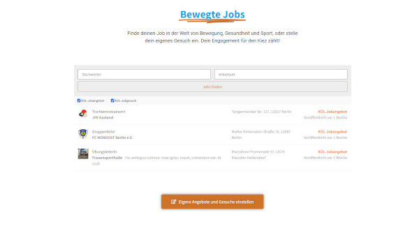 screenshot bewegte jobs