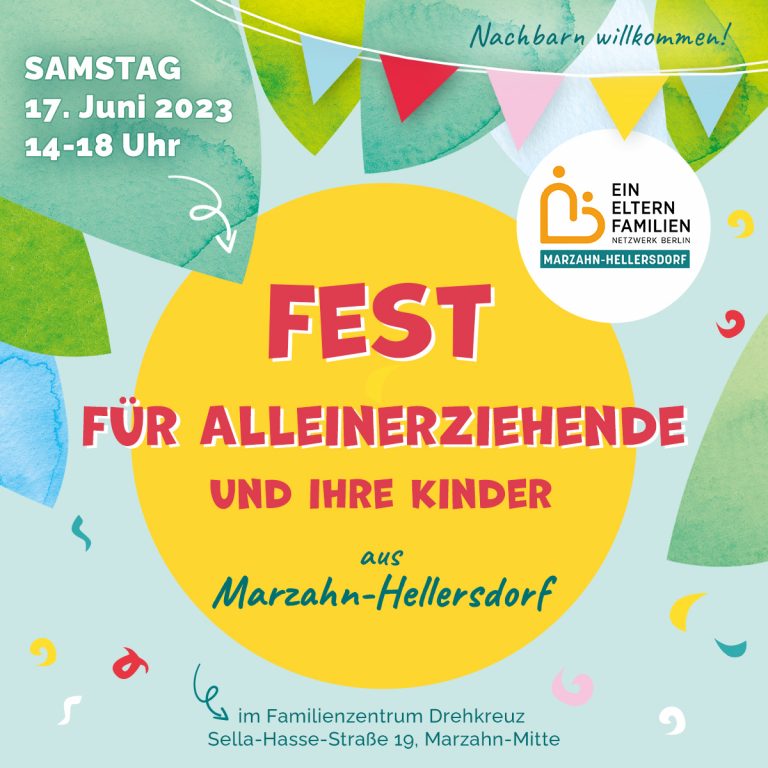 Fest für Alleinerziehende und ihre Kinder am 17. Juni 2023