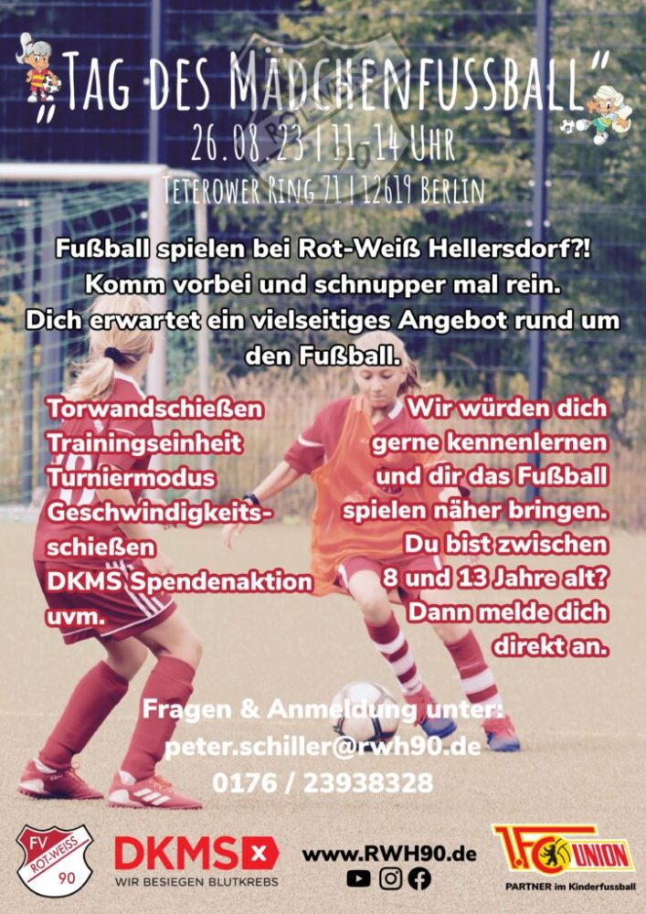 Tag-des-MaedchenfussballGirls' Football Day - Playing Football at Rot-Weiß Hellersdorf