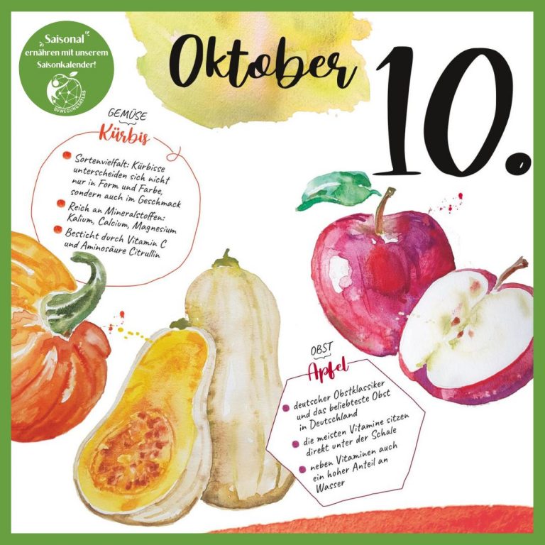 Saisonal ernähren im Oktober