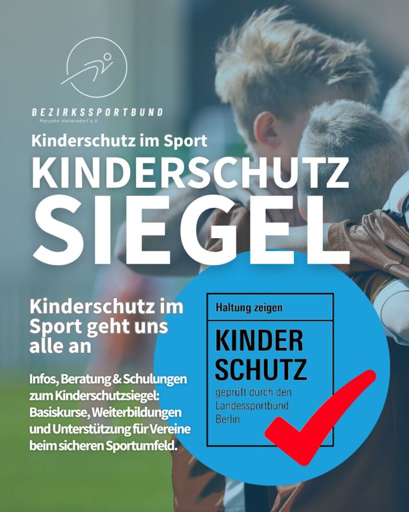 Beitragsbild Kinderschutz im Sportverein: Das Kinderschutzsiegel des LSB Berlin